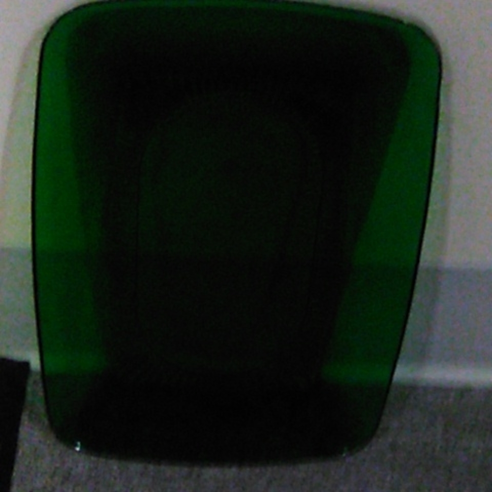 Fire king hocking forest green charm platter